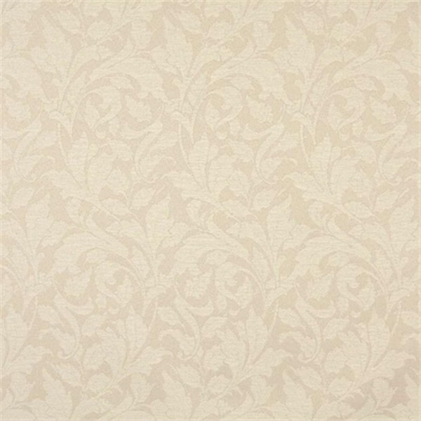 Designer Fabrics 54 In. Wide Ivory- Floral Leaf Outdoor- Indoor- Marine Scotchgarded Fabric F605 - main